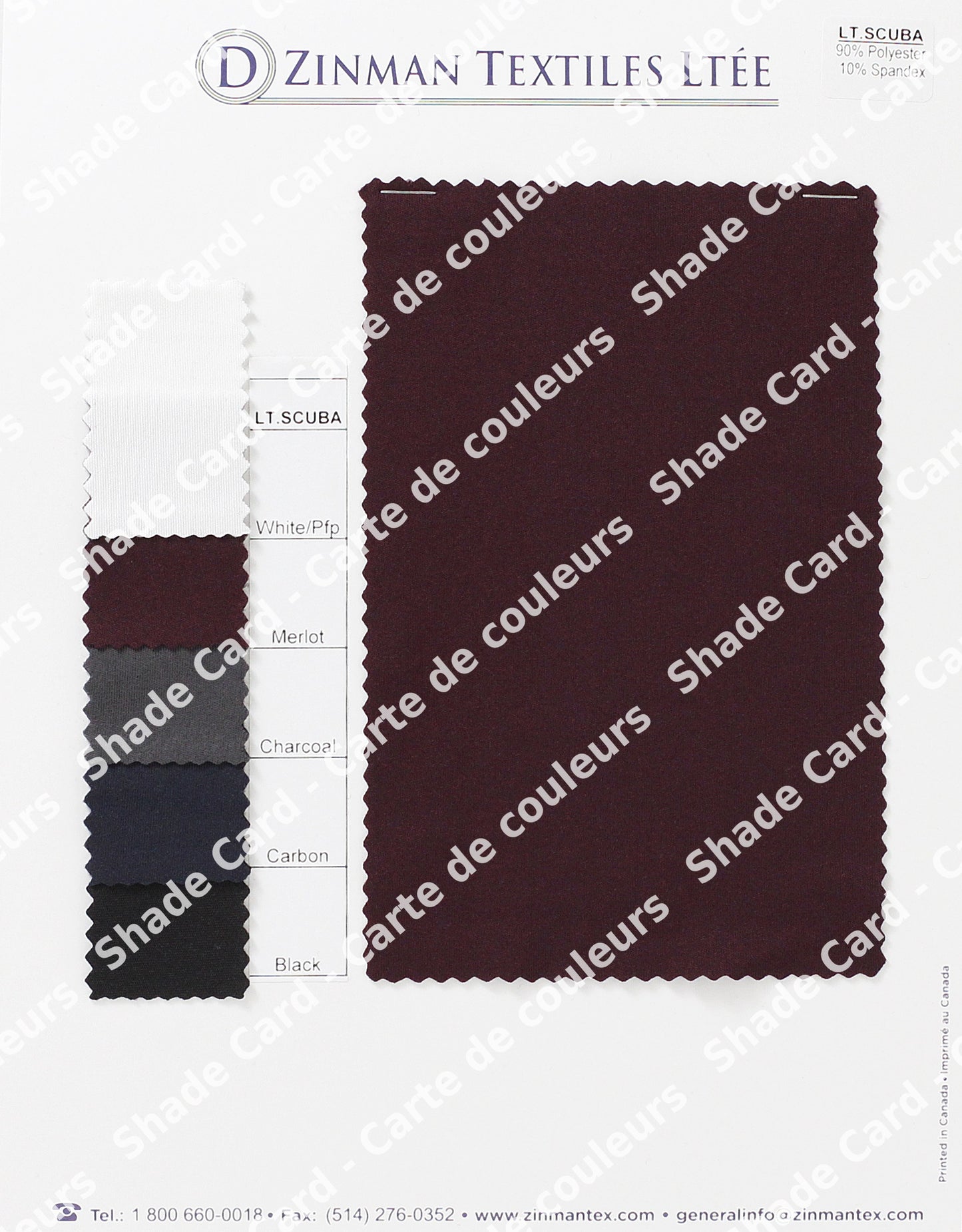 Gift Shade Card | Carte de couleur cadeau