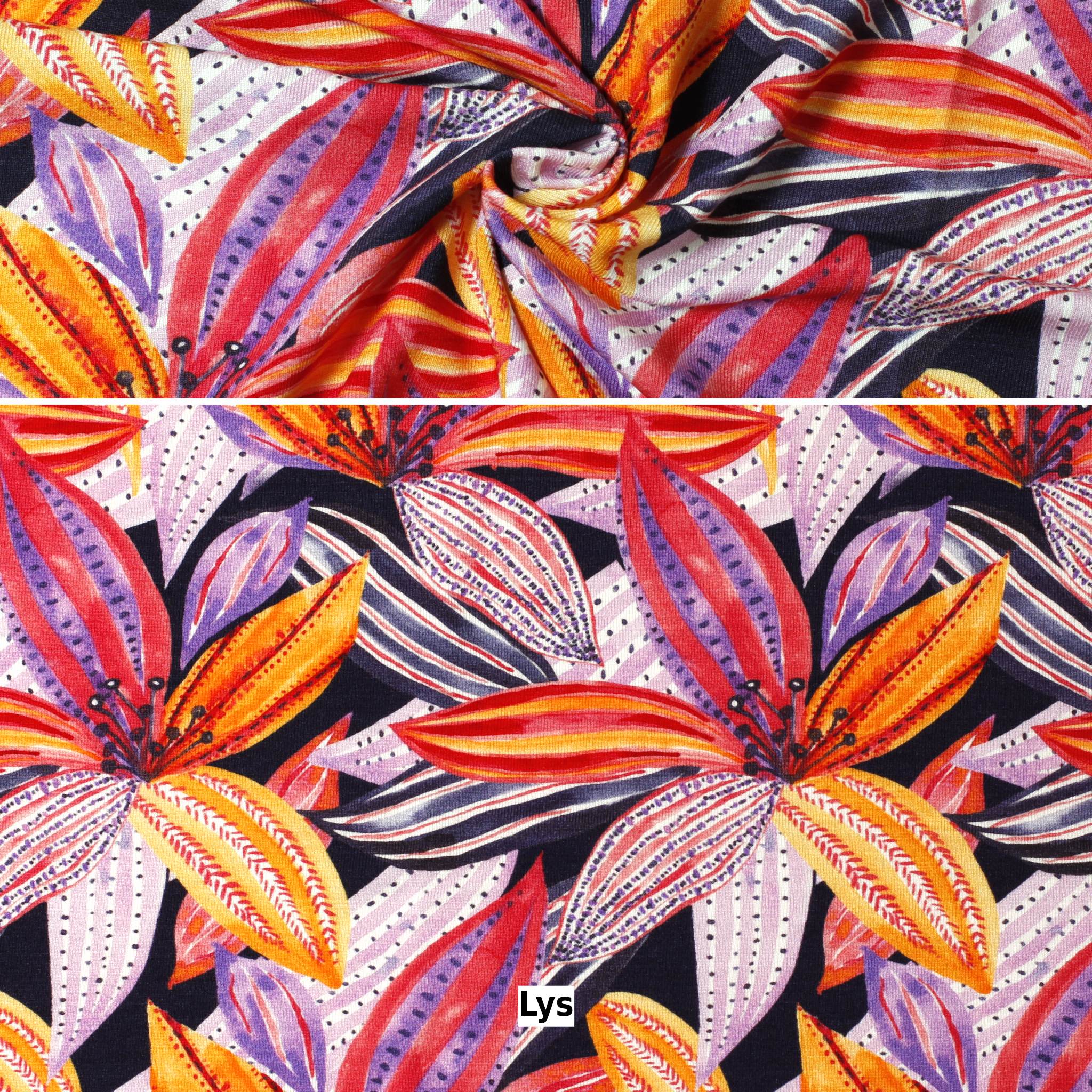 Feuilles Tropic | Printed Viscose Jersey