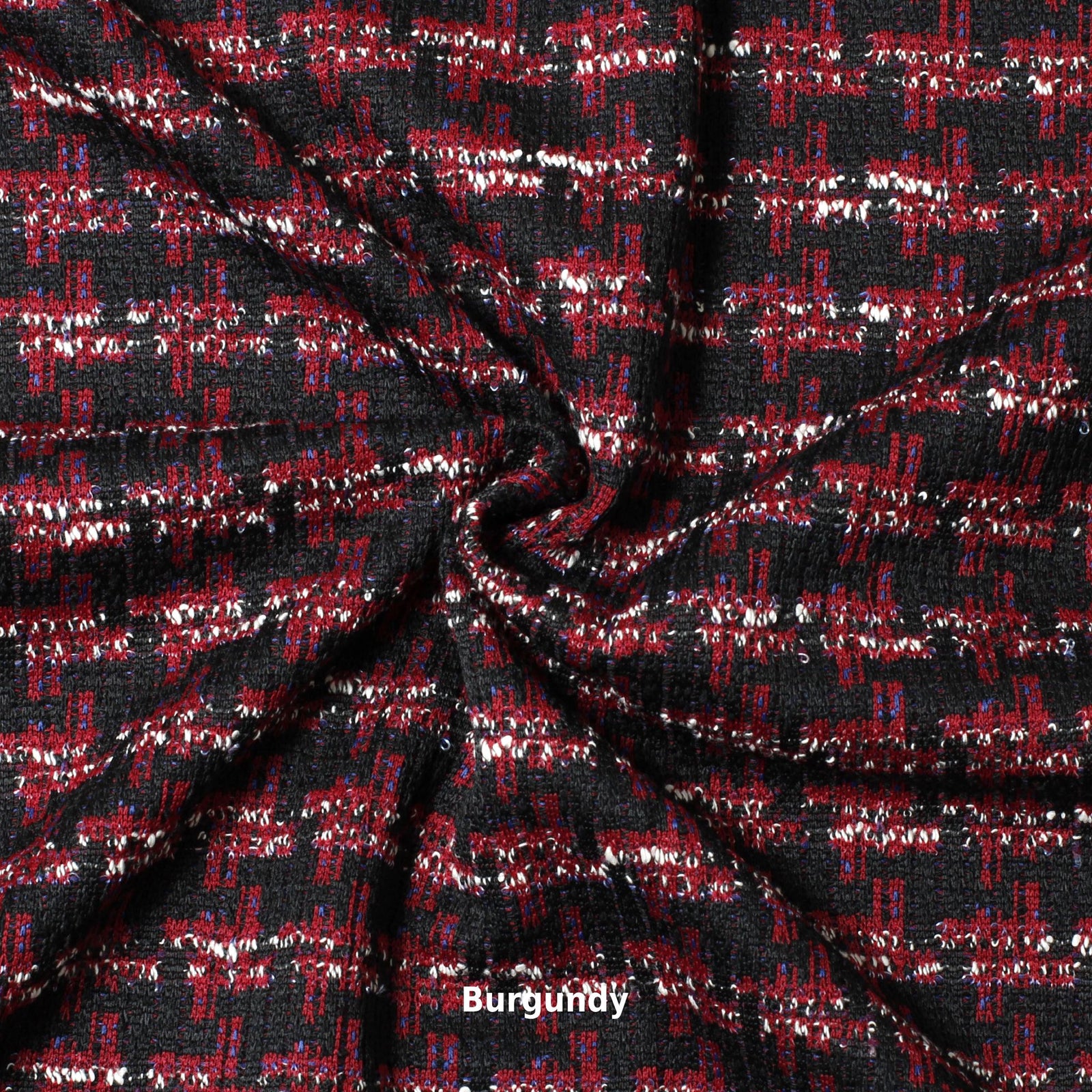 460-2492C1 | Houndstooth Knit Jacquard
