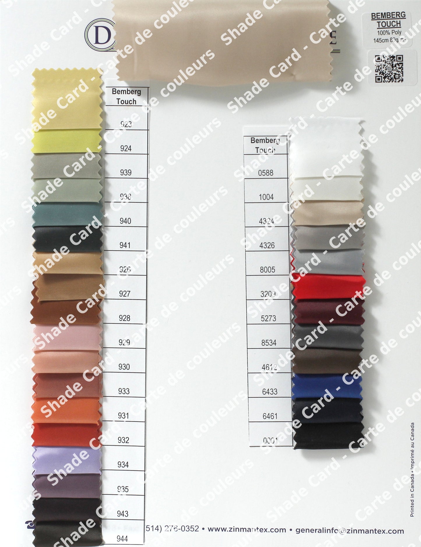 Toucher Bemberg | Doublure au toucher Bemberg