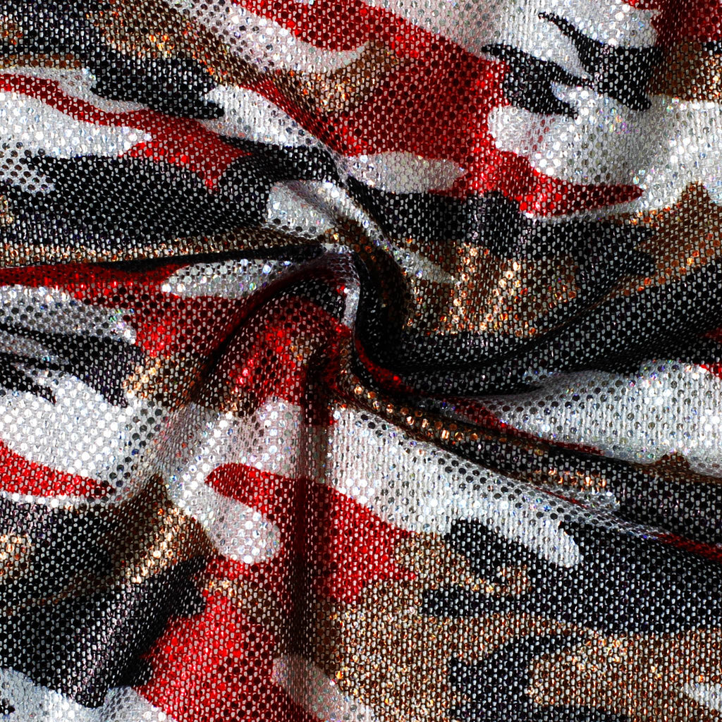 DZT-19263 | Camouflage Mesh With Foil