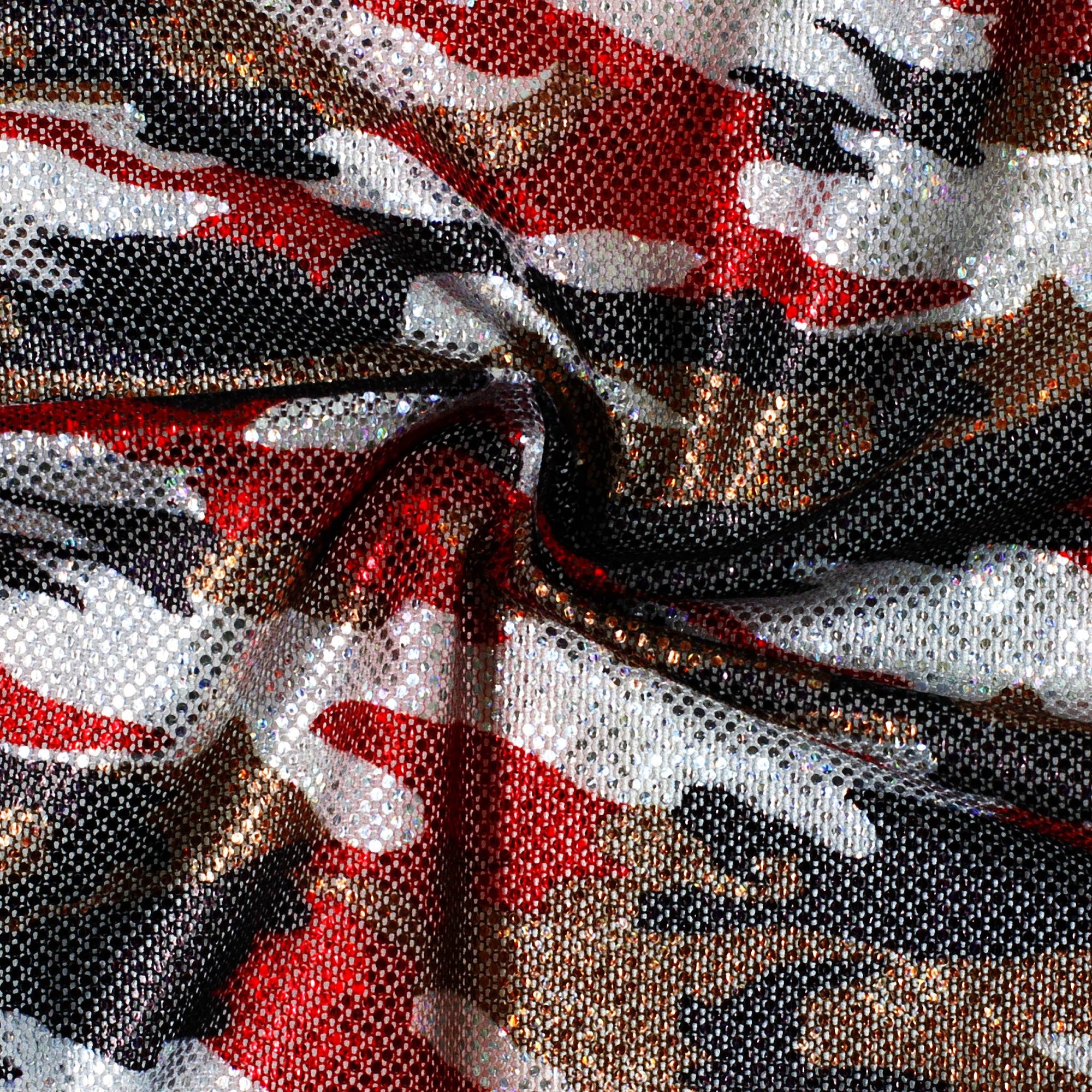 DZT-19263 | Camouflage Mesh With Foil
