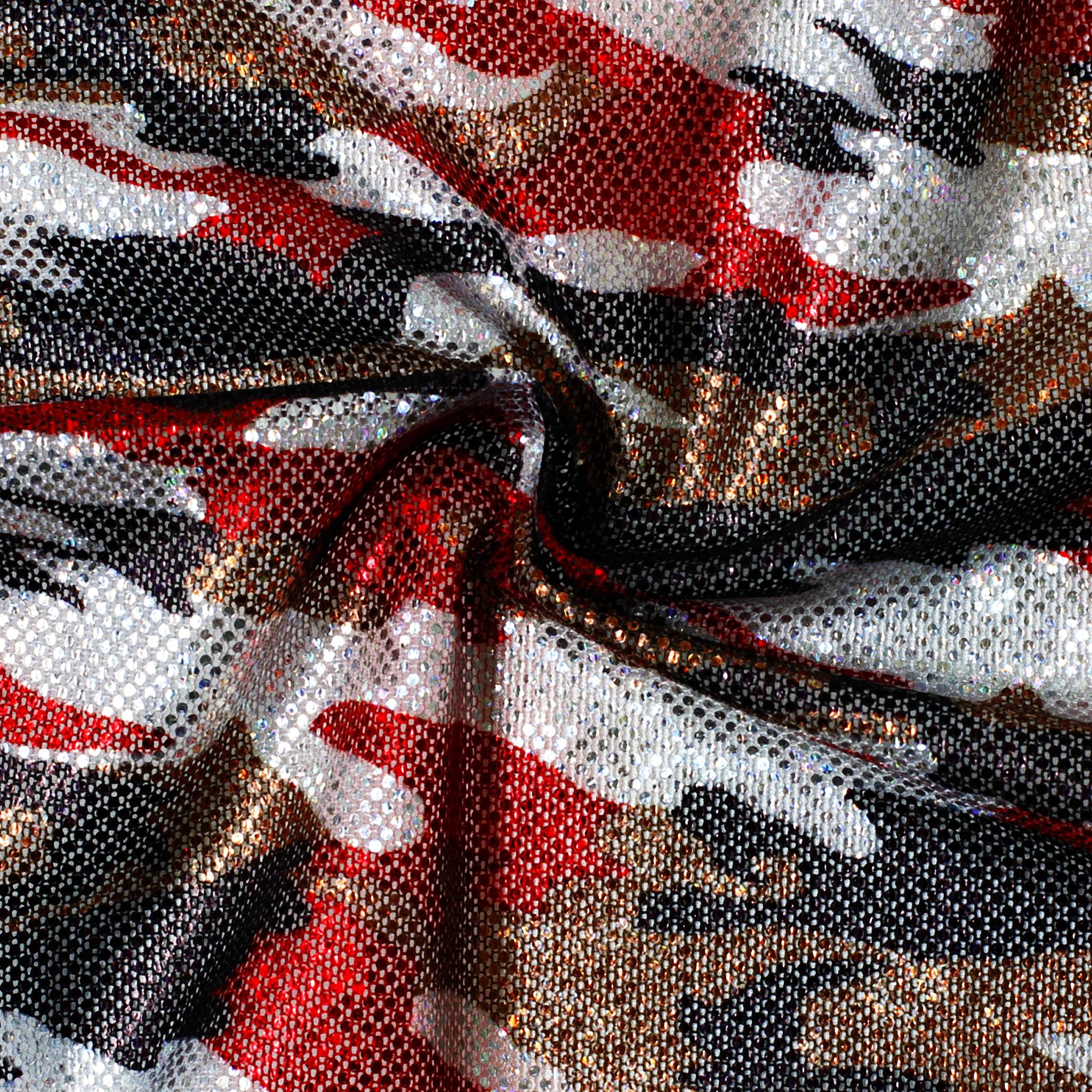 DZT-19263 | Camouflage Mesh With Foil