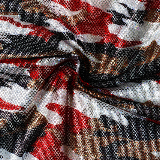 DZT-19263 | Camouflage Mesh with Foil