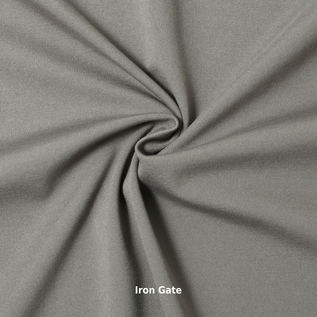 A swatch of knit pique fabric in a grey color, showing the texture and weave of the material.