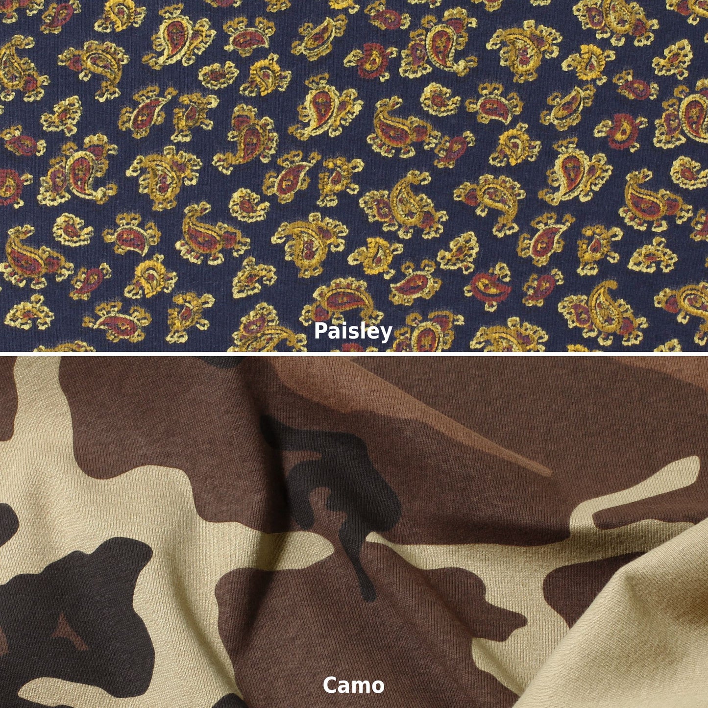 PRINTED FLEECE | Paisley & Camo