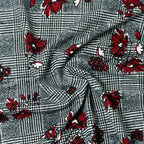 ROYAL GARDEN | Houndstooth Scuba Crepe