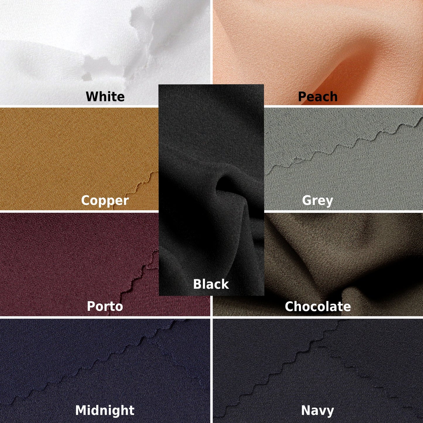 WOOL DOBBY | Double Georgette