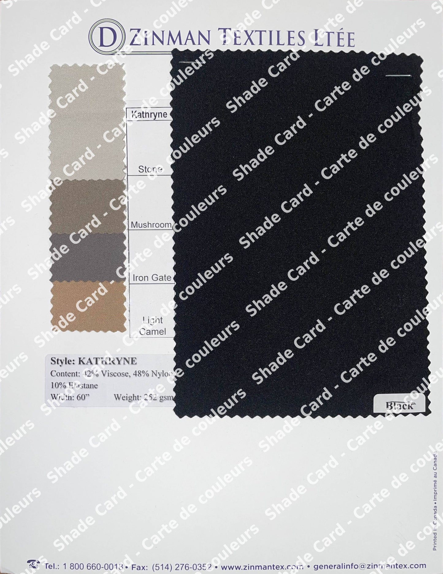 Gift Shade Card | Carte de couleur cadeau