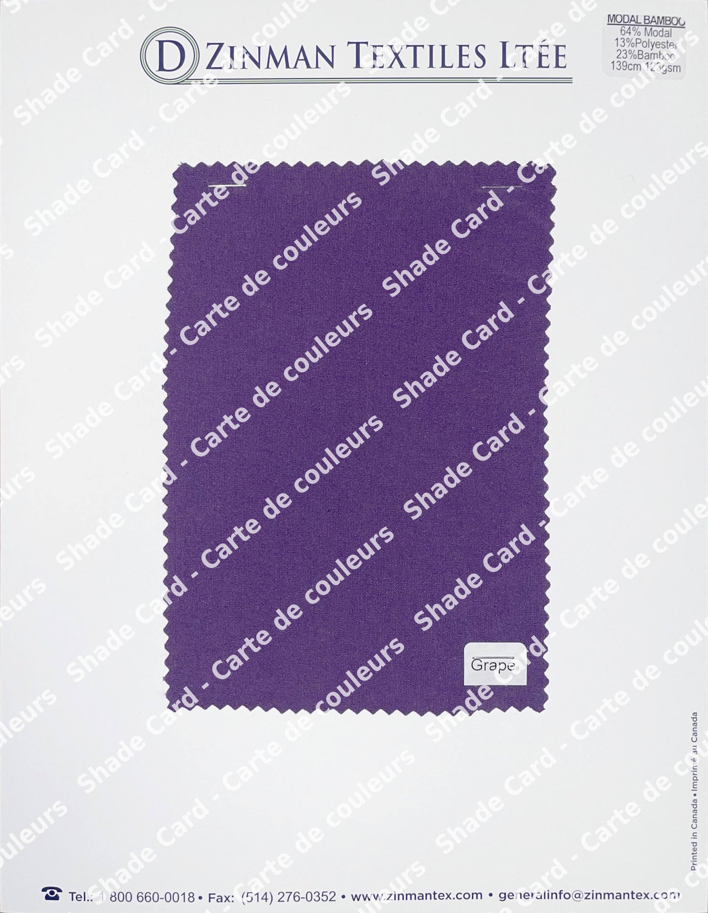 Gift Shade Card | Carte de couleur cadeau